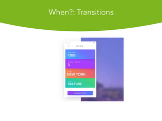 When?: Transitions
 