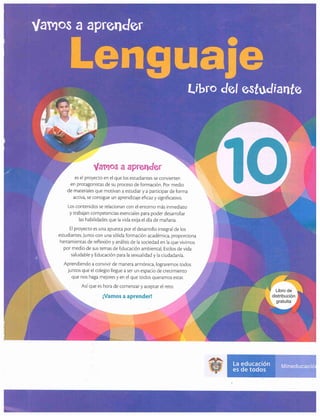Vamos a aprender lenguaje 10