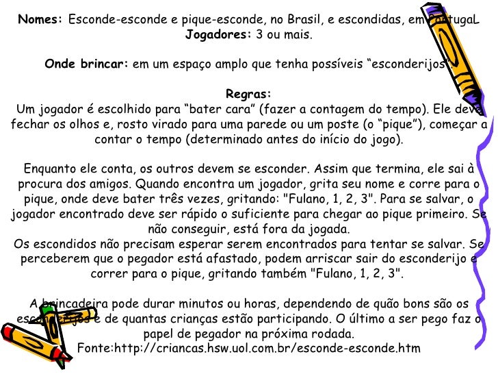 Regras para fazer slide Regras para fazer slide