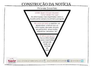 CONSTRUÇÃO DA NOTÍCIA
 