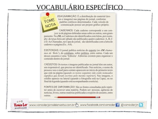 VOCABULÁRIO ESPECÍFICO
 