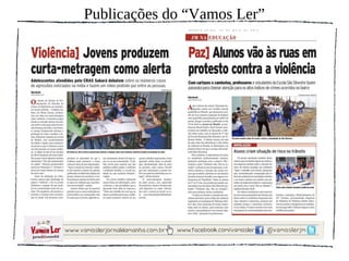 Publicações do “Vamos Ler”
 