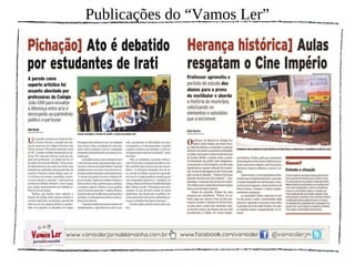 Publicações do “Vamos Ler”
 