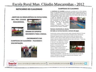 Escola Rural Mun. Cláudio Mascarenhas - 2012
 