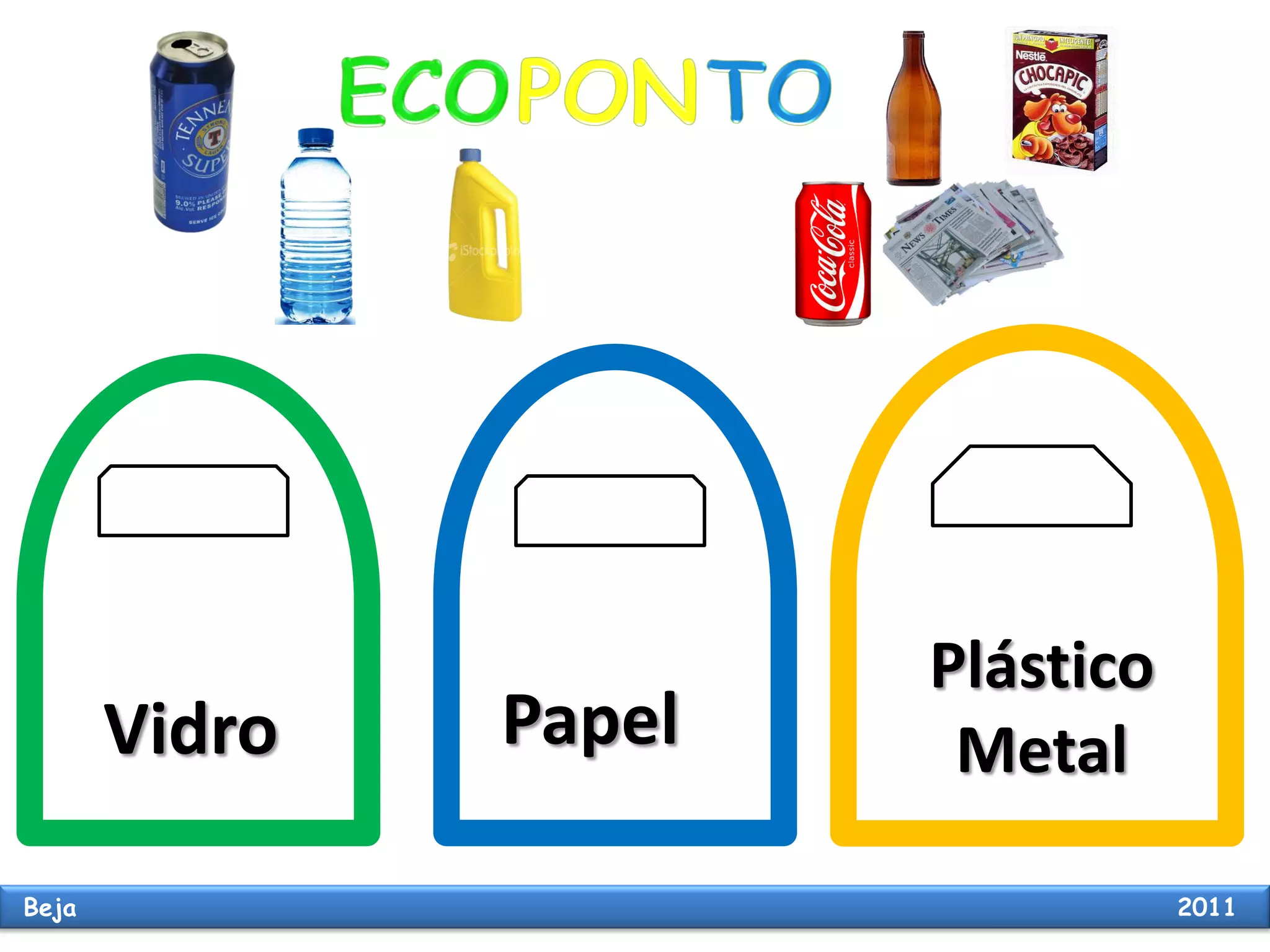 Plástico
Vidro Papel Metal
Beja 2011