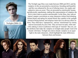The Representations of Vampires | PPTX