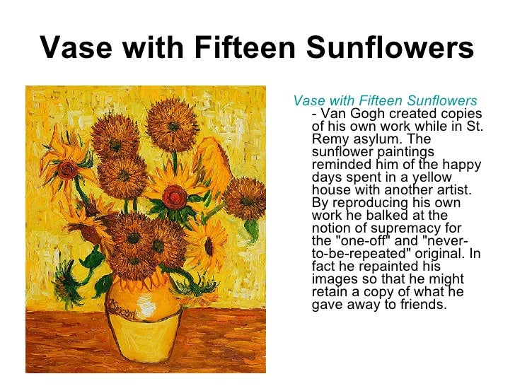 15 sunflowers van gogh