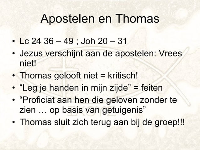 Van Pasen Tot Pinksteren | PPT