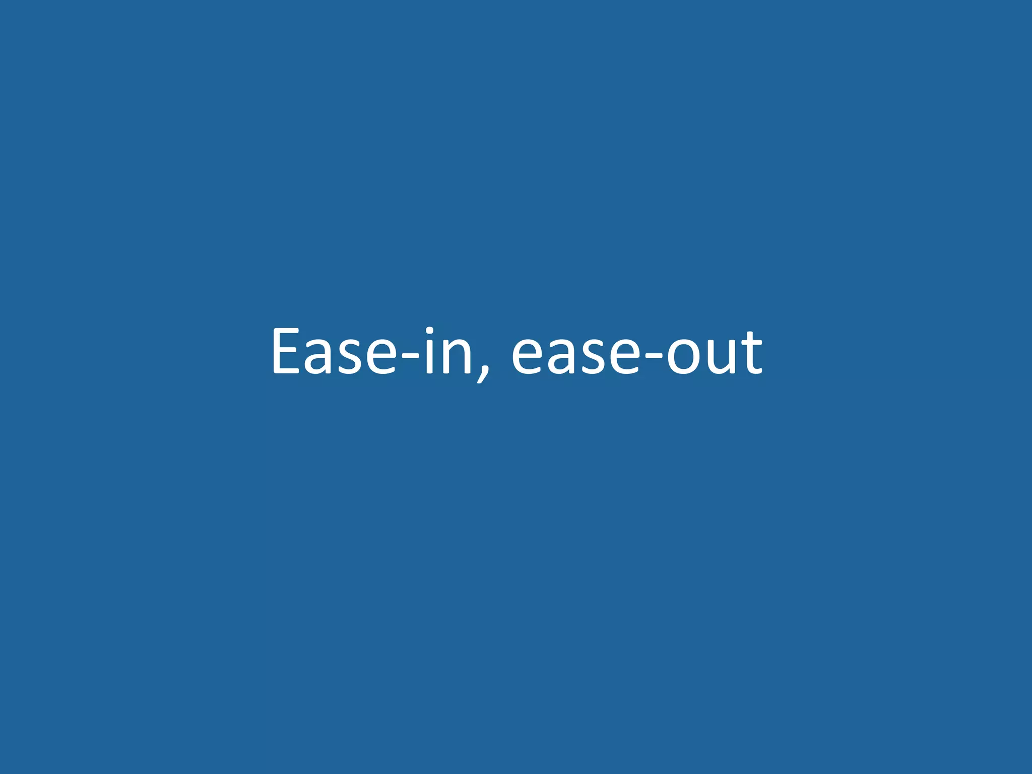 Ease-in, ease-out
 