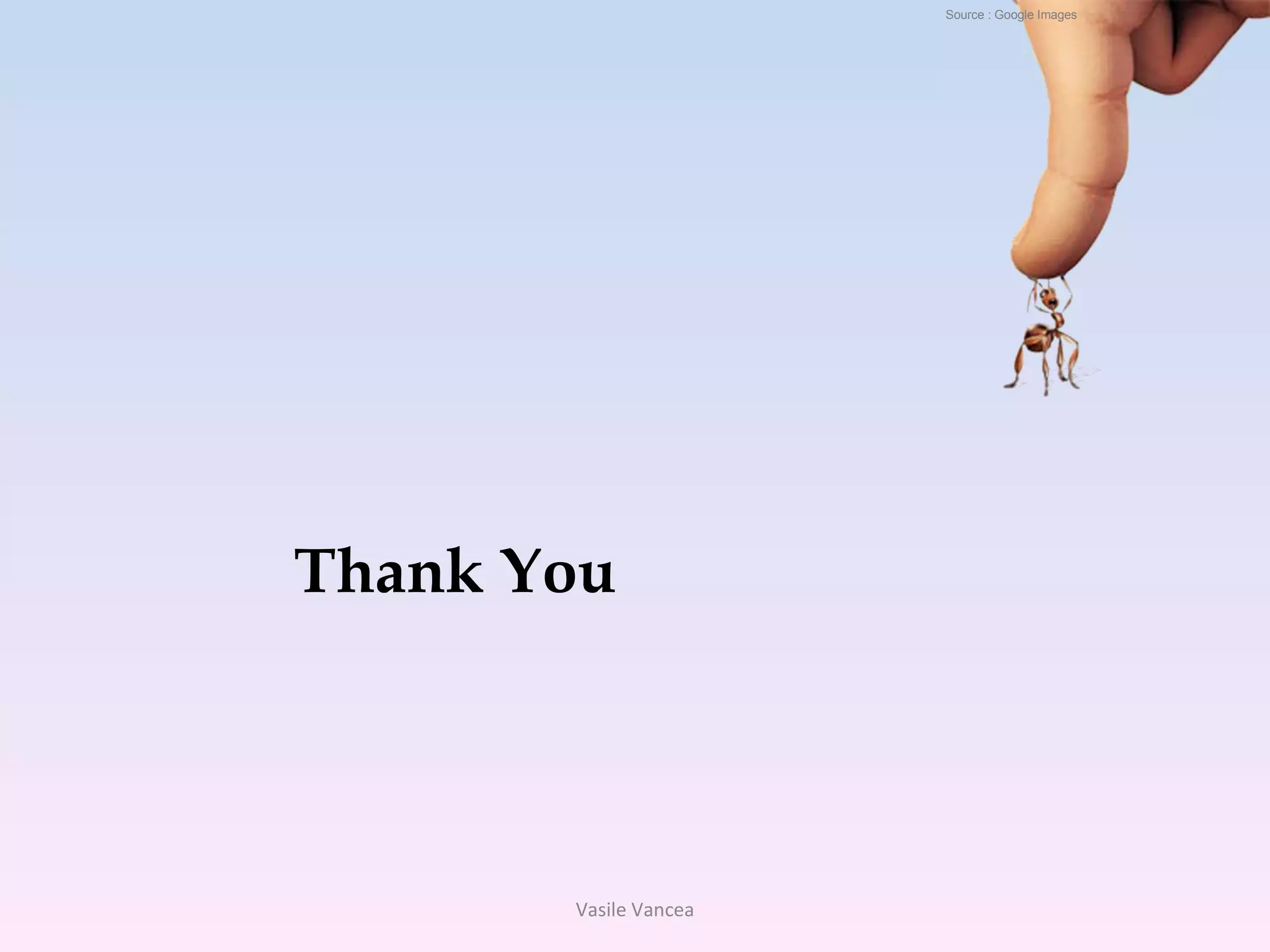 Thank You Source : Google Images Vasile Vancea 