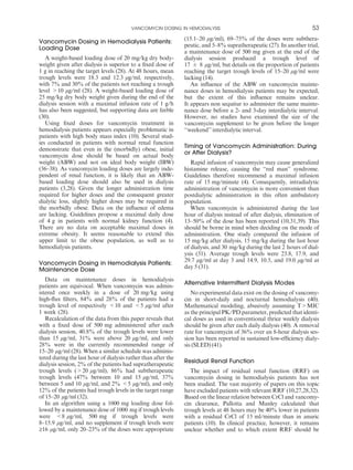 Vancomycin Dosing in Patients on Intermittent Hemodialysis | PDF