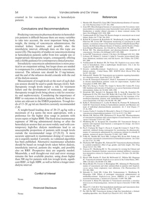 Vancomycin Dosing in Patients on Intermittent Hemodialysis | PDF