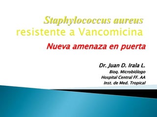Nueva amenaza en puerta
Dr. Juan D. Irala L.
Bioq. Microbiólogo
Hospital Central FF. AA
Inst. de Med. Tropical

 
