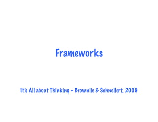 Frameworks


It’s All about Thinking – Brownlie & Schnellert, 2009
 