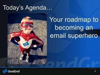 28
Today’s Agenda…
Your roadmap to
becoming an
email superhero
 