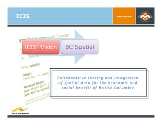ICIS




  ICIS’ Vision   BC Spatial
 