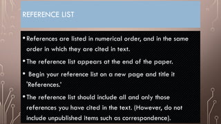 Numerical References Comprehensive Guide to Vancouver Referencing Style for Academic Writing ...