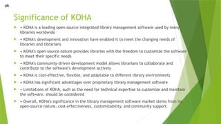 Vandana - Development of Open Source Integrated LMS KOHA from 1999 to ...