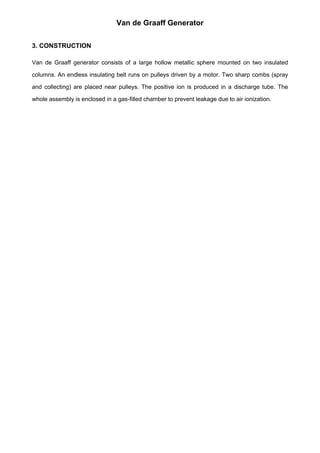 Enclosed Sprayed Columns Van_de_Graaff_Generator_Compact.pdf LOLOLOL | PDF