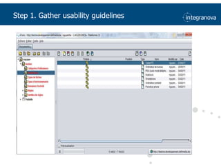 Step 1. Gatherusability guidelines