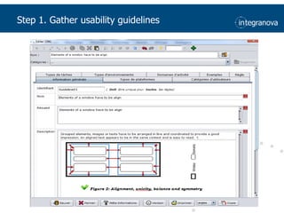 Step 1. Gatherusability guidelines