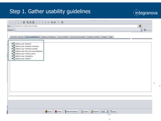 Step 1. Gatherusability guidelines