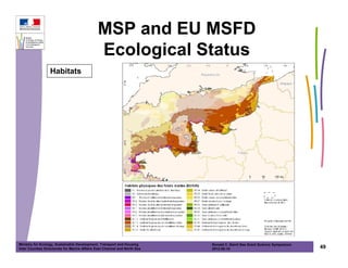 MSP and EU MSFD
                                              Ecological Status
                  Habitats




Ministry for Ecology, Sustainable Development, Transport and Housing       Ronald C. Baird Sea Grant Science Symposium
Inter Counties Directorate for Marine Affairs East Channel and North Sea   2012-05-16                                    49
 
