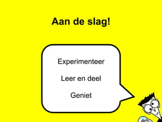 Widgets (gadgets)Kleine programmaatjes waarmee content of functionaliteit van websites gebruikt kunnen worden op andere websites