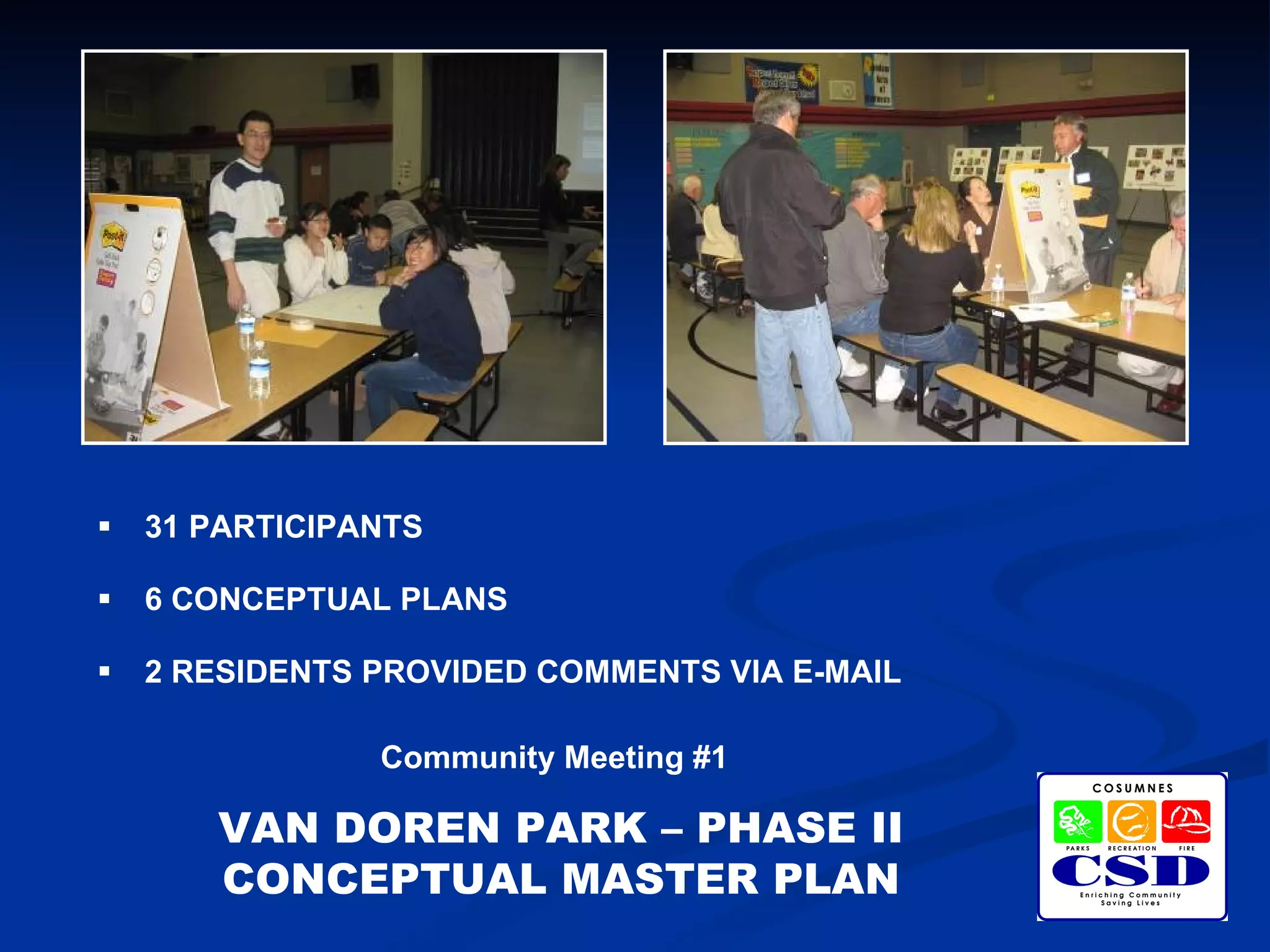 Cosumnes CSD - Van Doren Park - Phase II - Conceptual Master Plan