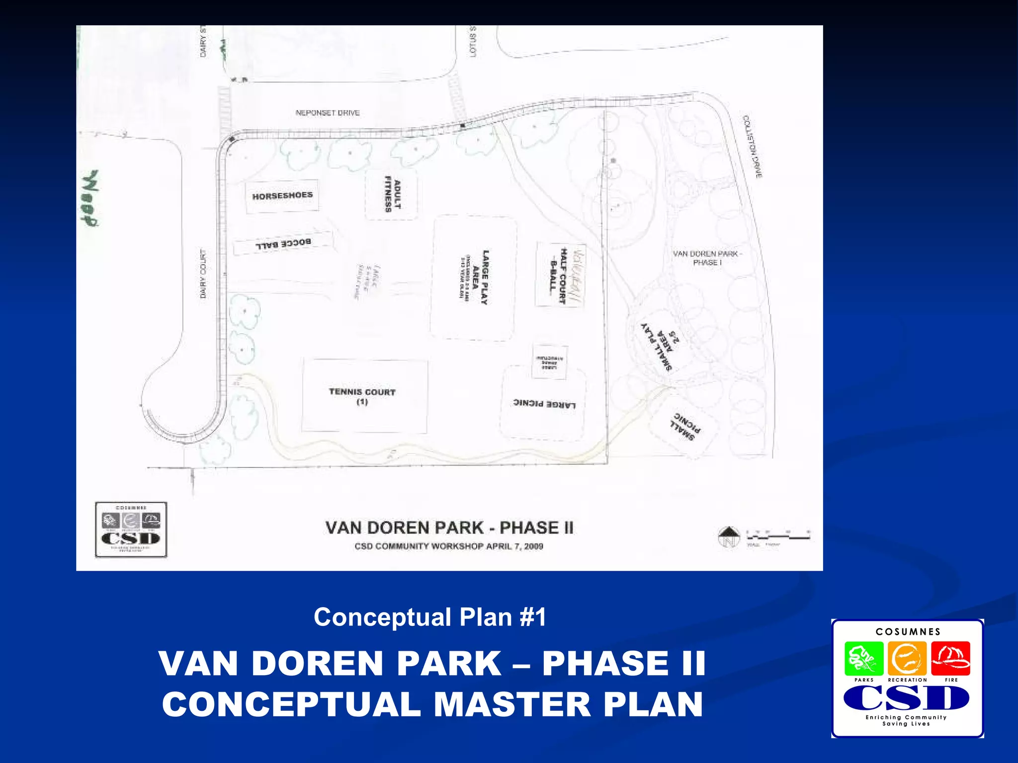 Cosumnes CSD - Van Doren Park - Phase II - Conceptual Master Plan