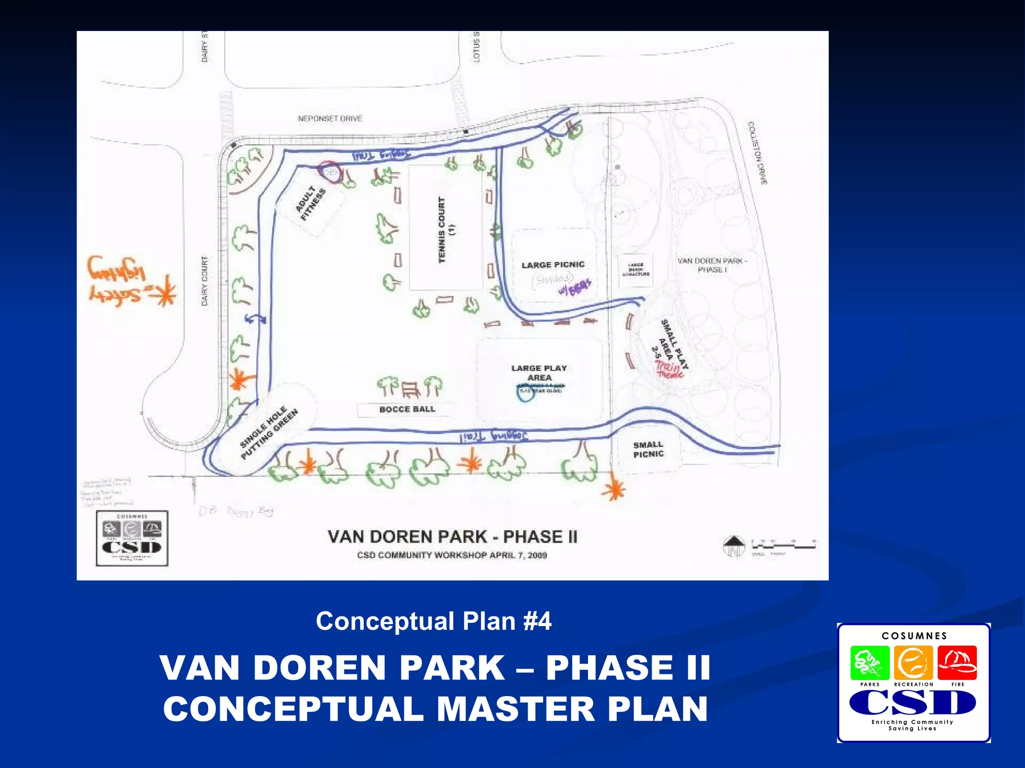Cosumnes CSD - Van Doren Park - Phase II - Conceptual Master Plan