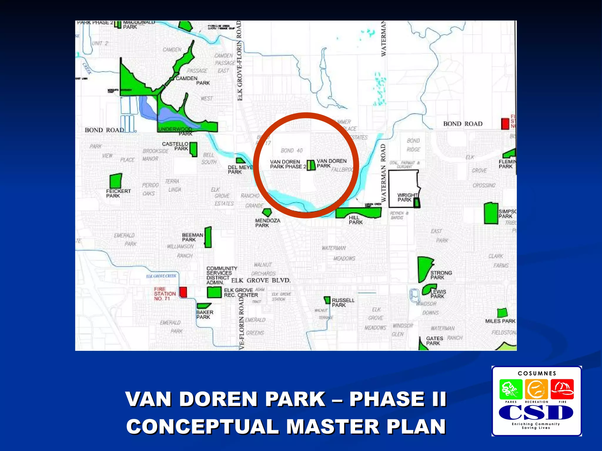Cosumnes CSD - Van Doren Park - Phase II - Conceptual Master Plan