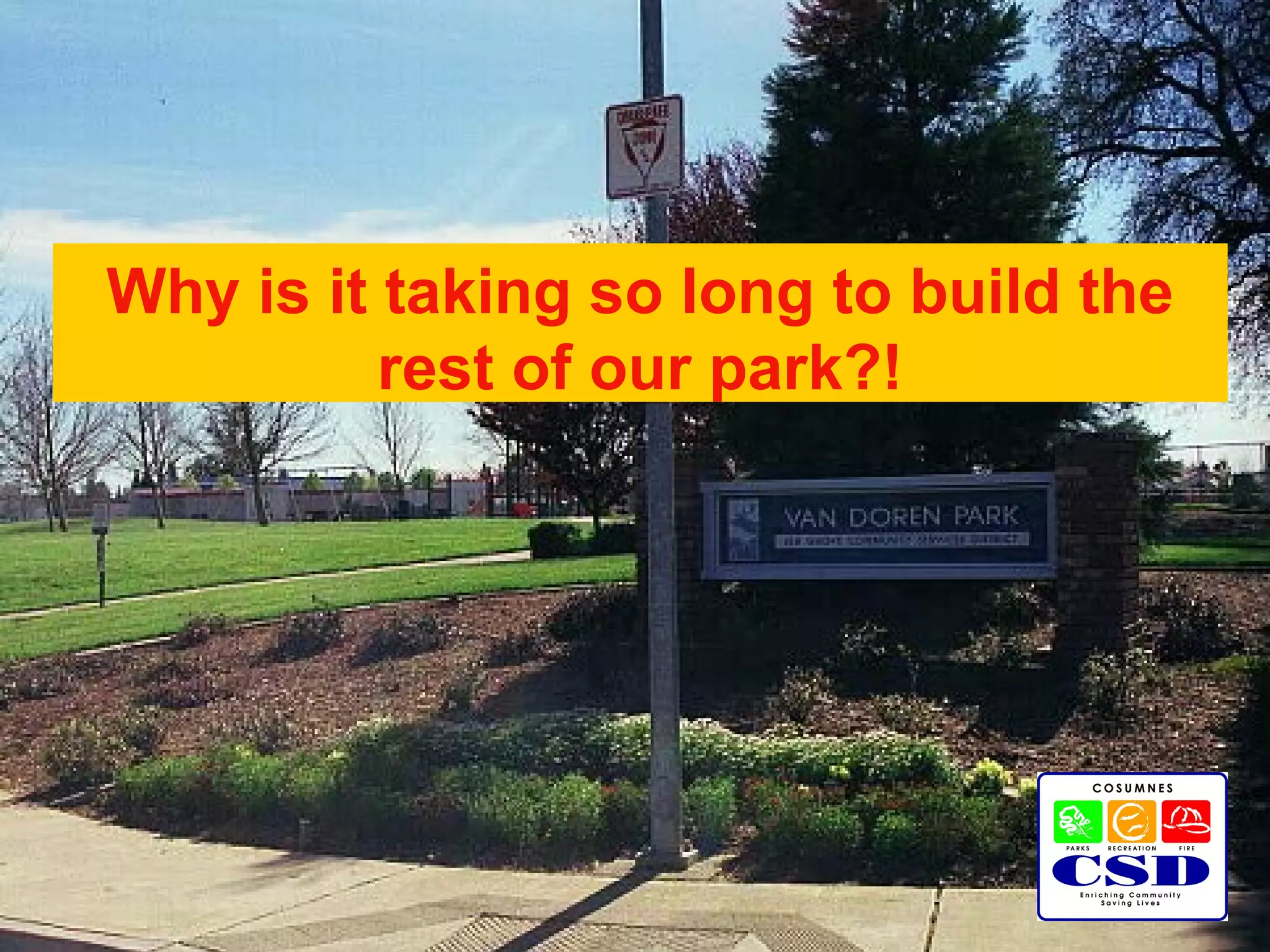 Cosumnes CSD - Van Doren Park - Phase II - Conceptual Master Plan