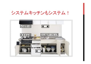 システムキッチンもシステム！	

 