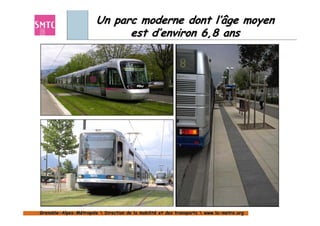 Un parc moderne dont l’âge moyen
                              est d’environ 6,8 ans




Grenoble-Alpes-Métropole  Direction de la mobilité et des transports  www.la-metro.org
Grenoble- Alpes-                           mobilité                     www.la-
 