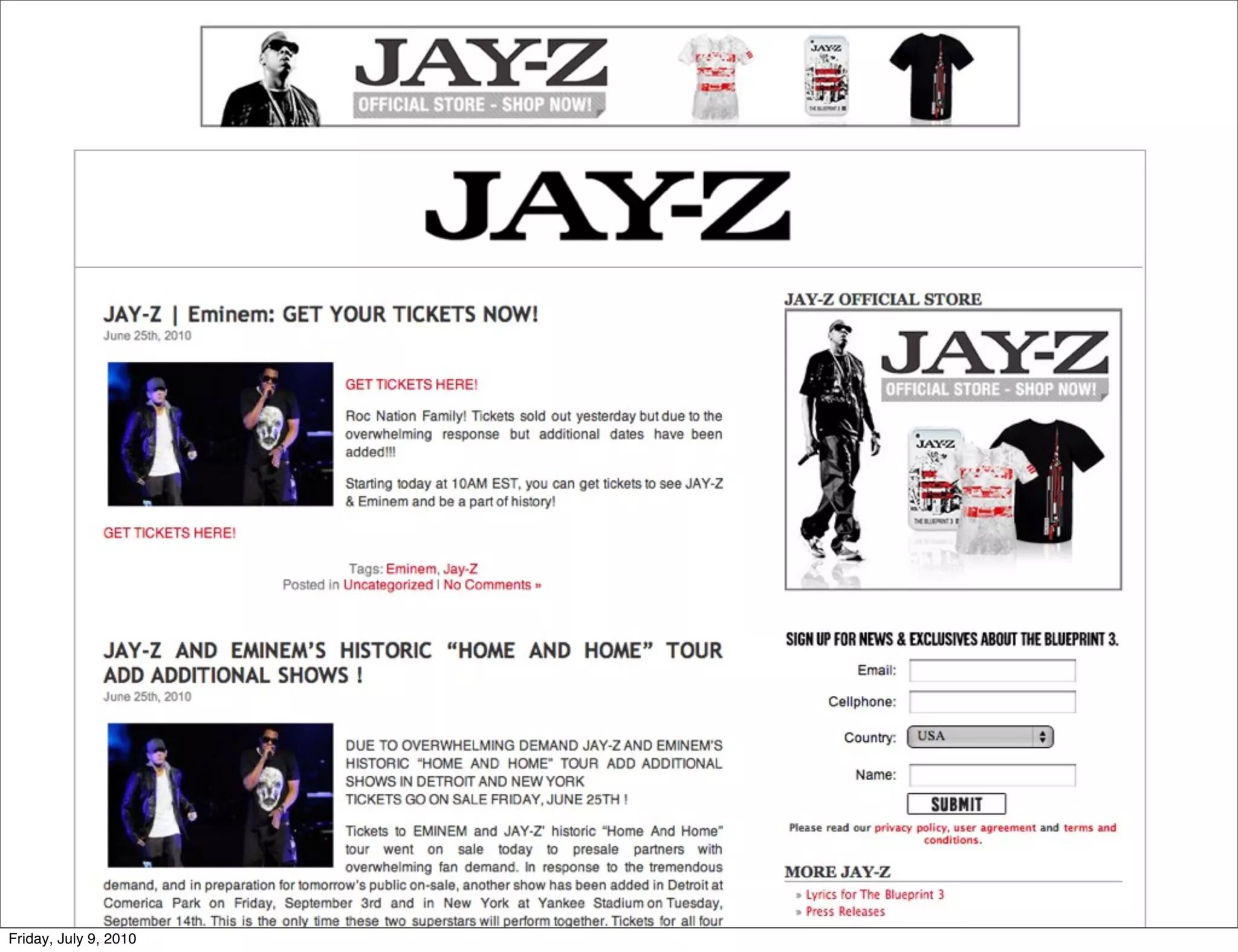 Friday, July 9, 2010
 