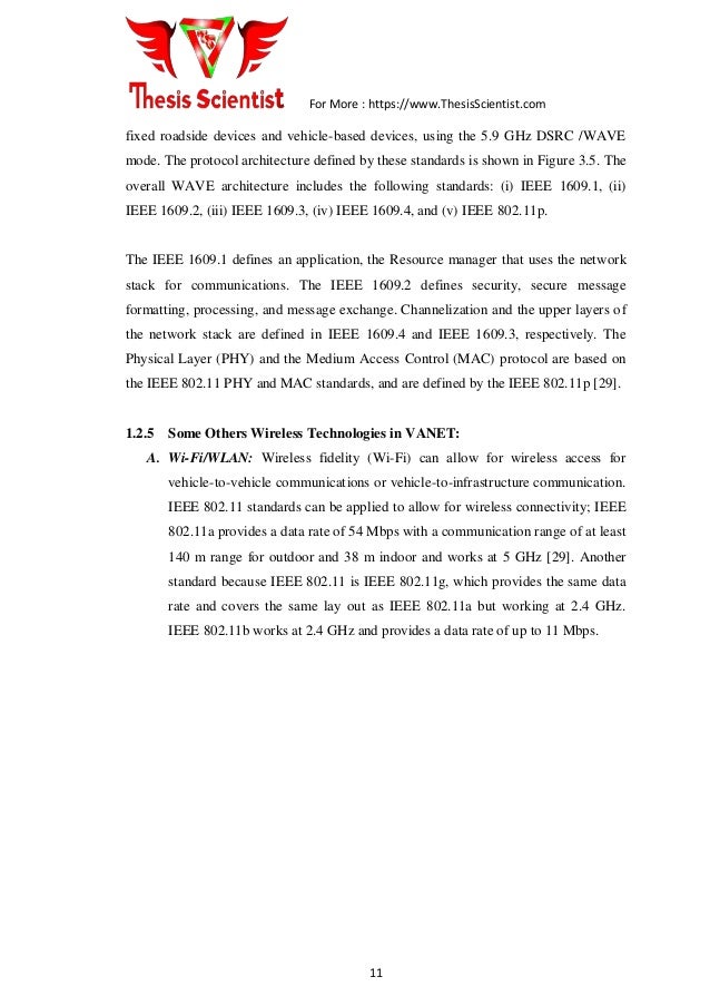 Vanet master thesis