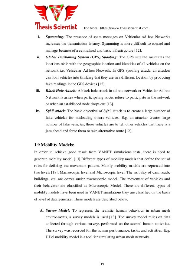 Vanet master thesis