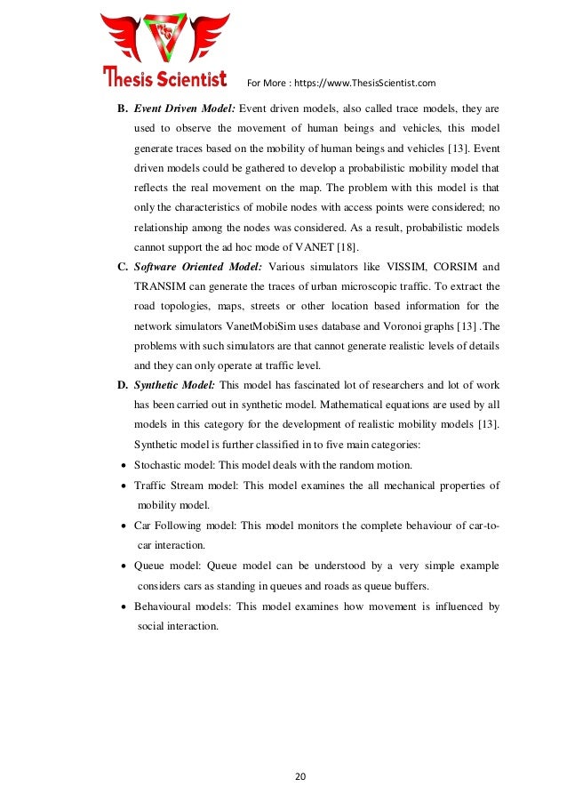 Master thesis networking