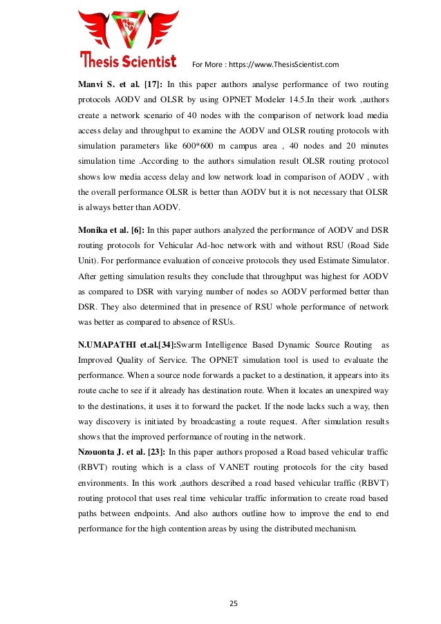 Master thesis network