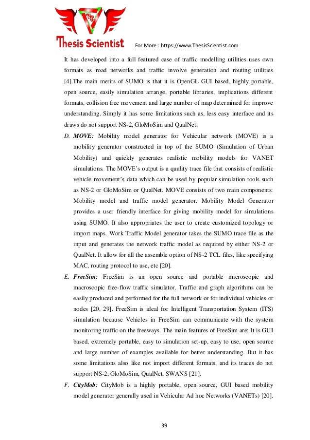 Master thesis network