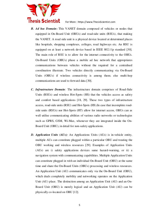 Vanet master thesis