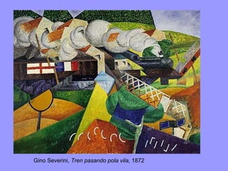 Gino Severini,  Tren pasando pola vila , 1872 