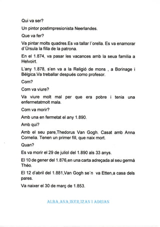 Biografia Van gogh al-an-ik-iz