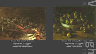 VanGogh
Natureza-Morta com Cesto de Verduras
Óleo sobre tela, 35.5 x 45.0 cm.
Nuenen: setembro, 1885.
Landsberg: coleção Anneliese Brand.
Natureza-Morta com Taça de Barro e Peras
Óleo sobre tela, 33.0 x 43.5 cm.
Nuenen: setembro, 1885.
Utreque: Centraal Museum.
 