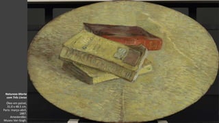 VanGogh
Natureza-Morta
com Três Livros
Óleo em painel,
31.0 x 48.5 cm.
Paris: março-abril,
1887.
Amesterdão:
Museu Van Gogh.
 