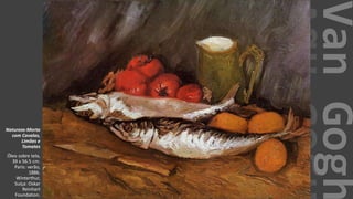VanGogh
Natureza-Morta
com Cavalas,
Limões e
Tomates
Óleo sobre tela,
39 x 56.5 cm.
Paris: verão,
1886.
Winterthur,
Suíça: Oskar
Reinhart
Foundation.
 