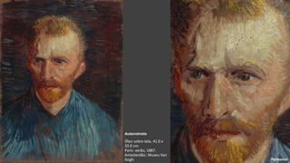 VanGogh
Autorretrato
Óleo sobre tela, 41.0 x
33.0 cm.
Paris: verão, 1887.
Amesterdão: Museu Van
Gogh. Pormenor
 