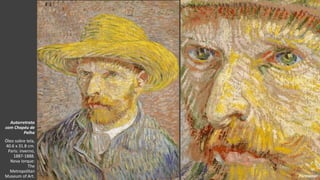 VanGogh
Autorretrato
com Chapéu de
Palha
Óleo sobre tela,
40.6 x 31.8 cm.
Paris: inverno,
1887-1888.
Nova Iorque:
The
Metropolitan
Museum of Art. Pormenor
 