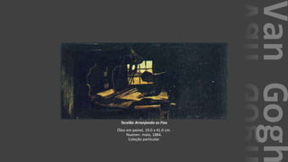 VanGogh
Tecelão Arranjando os Fios
Óleo em painel, 19.0 x 41.0 cm.
Nuenen: maio, 1884.
Coleção particular.
 